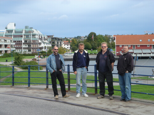 I Kristiansand - p broen over til Odderya